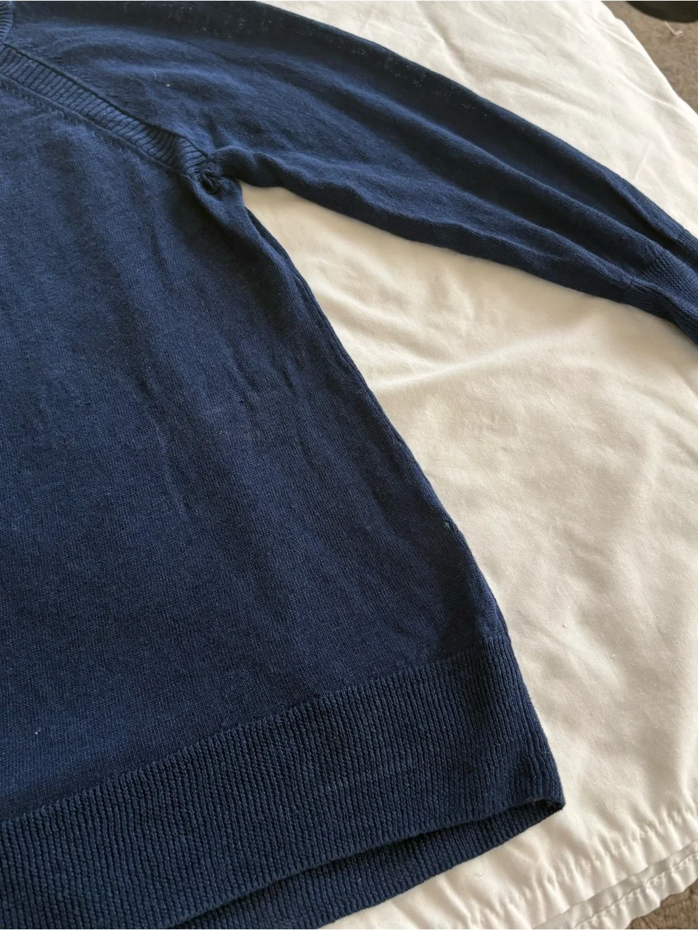 J. Crew Women's Navy Lightweight Linen Crewneck Sweater